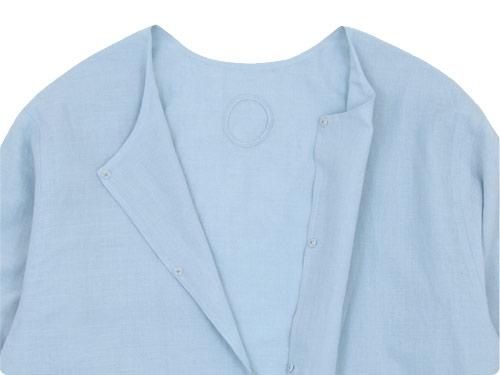 Atelier d'antan Quellierʥꥨ No Collar Shirts LIGHT BLUE