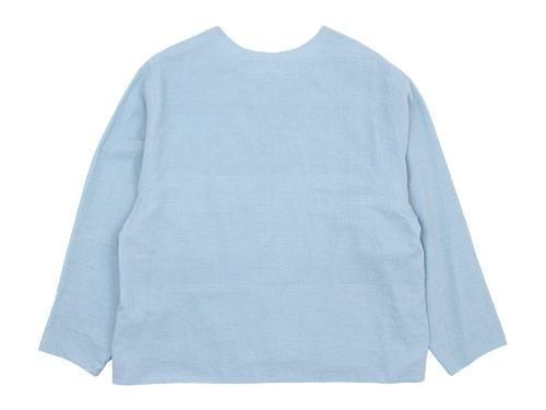 Atelier d'antan Quellierʥꥨ No Collar Shirts LIGHT BLUE