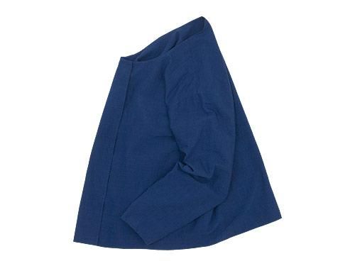 Atelier d'antan Quellierʥꥨ No Collar Shirts NAVY
