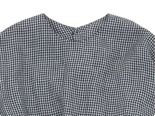 Atelier d'antan Jodelleʥǥ Ribbon Dress INDIGO CHECK