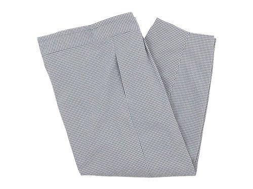 Atelier d'antan Barouh（バルー） Easy Pants WHITE x GRAY CHECK