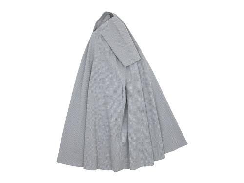 Atelier d'antan Vardaʥtent dress WHITE x GRAY CHECK