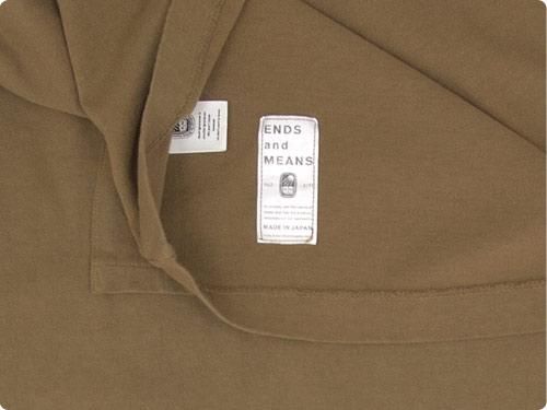 ENDS and MEANS Standard Pocket Tee BEIGE