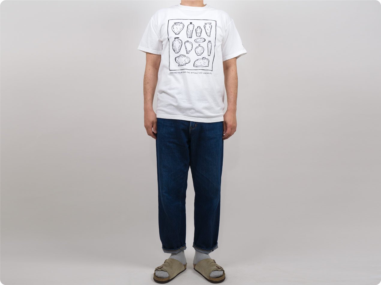 ENDS and MEANS Choose Print Tee WHITE