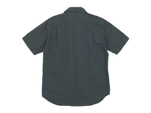 MHL. COTTON LINEN DRILL S/S SHIRTS 020CHARCOAL ̥󥺡