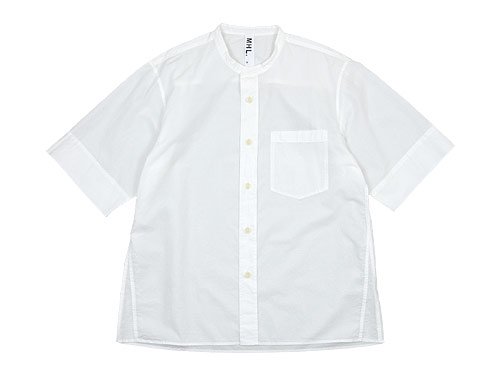 MHL. COTTON RAMIE POPLIN S/S SHIRTS 030WHITE ̥󥺡 5968150516