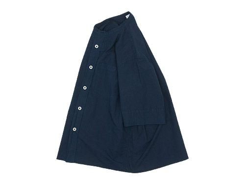 MHL. COTTON RAMIE POPLIN S/S SHIRTS 120NAVY ̥󥺡 5968150516