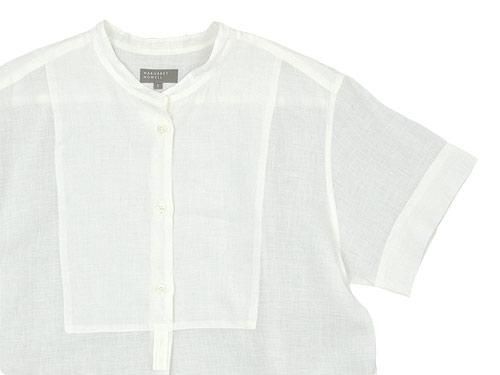 MARGARET HOWELL SOFT LINEN S/S SHIRTS 030WHITE ̥ǥ