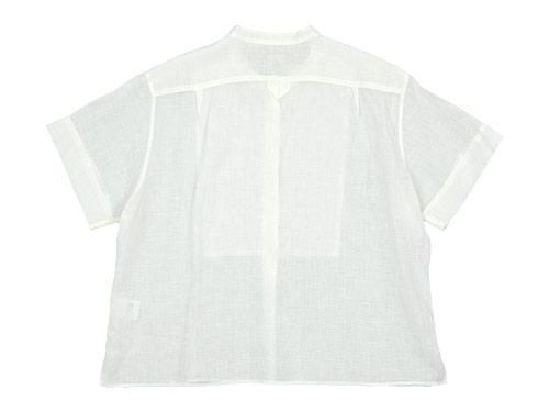 MARGARET HOWELL SOFT LINEN S/S SHIRTS 030WHITE ̥ǥ
