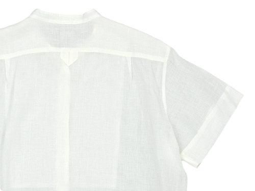 MARGARET HOWELL SOFT LINEN S/S SHIRTS 030WHITE ̥ǥ