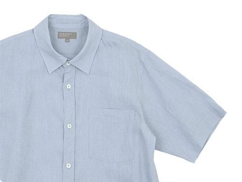 MARGARET HOWELL SHIRTING LINEN S/S SHIRTS 110LIGHT BLUE ̥󥺡