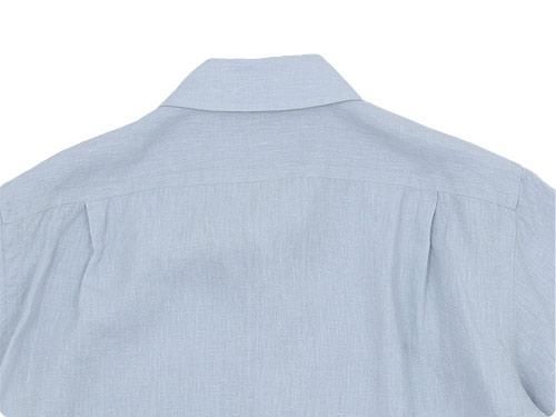 MARGARET HOWELL SHIRTING LINEN S/S SHIRTS 110LIGHT BLUE ̥󥺡