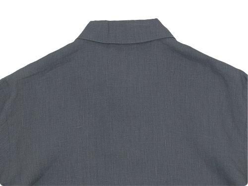 MARGARET HOWELL SHIRTING LINEN POLO SHIRTS 022GRAY̥󥺡