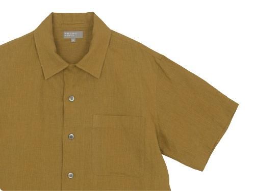 MARGARET HOWELL SHIRTING LINEN OPEN SHIRTS 051MUSTARD ̥󥺡