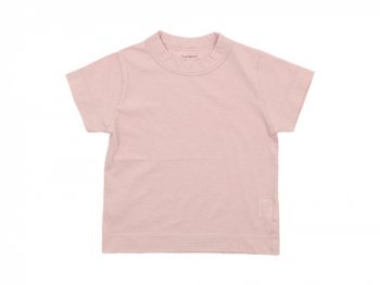 【Kid's】 homspun 30/1天竺 半袖Tシャツ ライトピンク