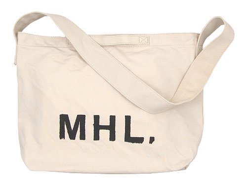 MHL. HEAVY CANVAS SHOULDER BAG 031OFF WHITE 【5958271500】