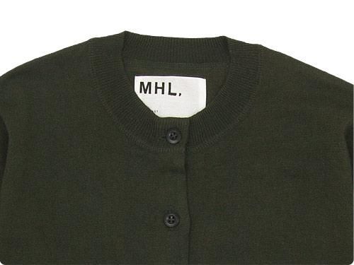 MHL. FINE SLUB COTTON LINEN CARDIGAN 143OLIVE ̥ǥ