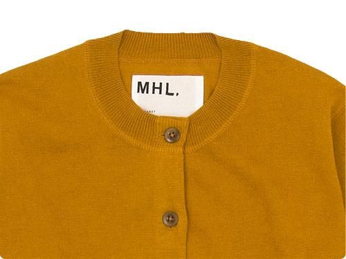 MHL. FINE SLUB COTTON LINEN CARDIGAN 152MUSTARD ̥ǥ
