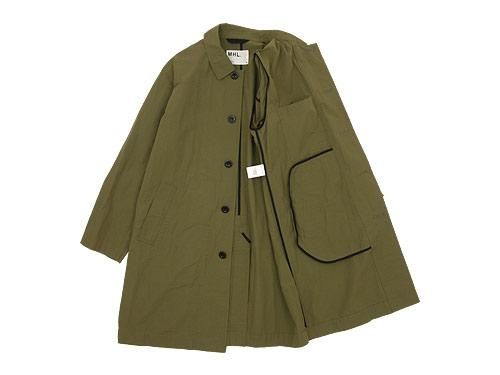 MHL. WASHED COTTON POPLIN COAT 181ARMY GREEN ̥󥺡