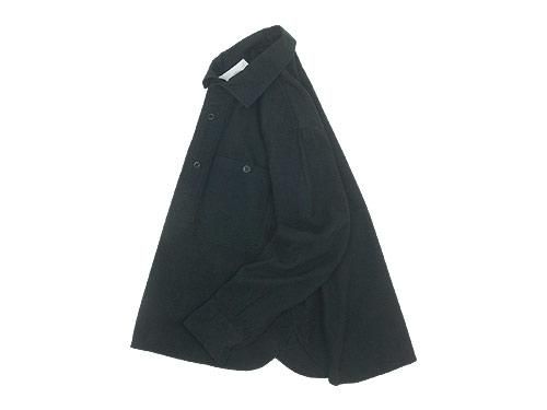 MHL. JAPANESE WOOL SHIRTING OVERHEAD SHIRT 010BLACK ̥󥺡