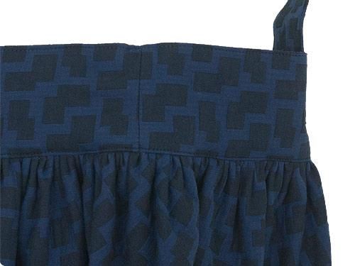 Atelier d'antan Carolʥ Round Bag Cotton NAVY x  DARK NAVY