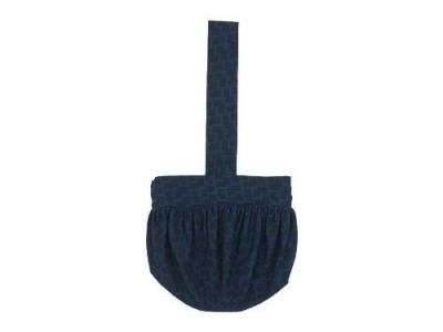 Atelier d'antan Carolʥ Round Bag Cotton NAVY x  DARK NAVY