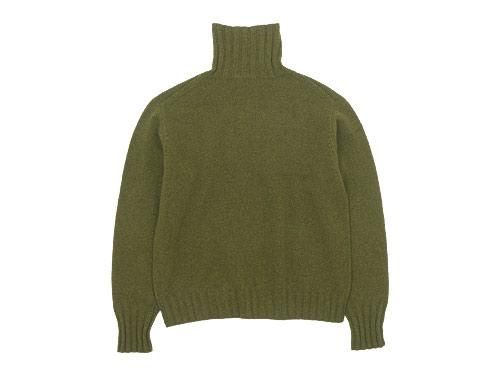 MARGARET HOWELL WOOL CASHMERE HIGH NECK KNIT 181OLIVE LEAF̥ǥ