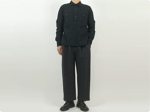 Charpentier de Vaisseau Bryan 2Tuck Pants GRAY x BLACK