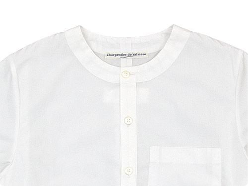 Charpentier de Vaisseau Sally Henry Neck Shirts WHITE