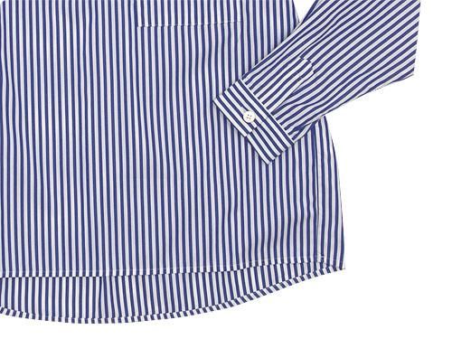 Charpentier de Vaisseau Sally Henry Neck Shirts NAVY STRIPE