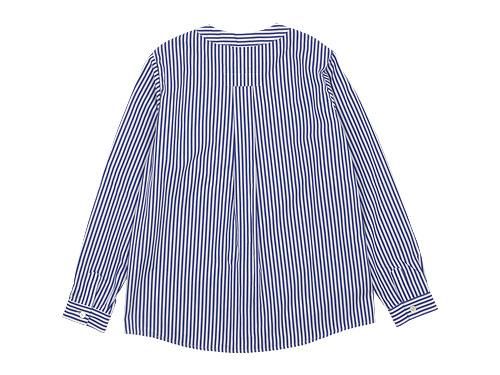 Charpentier de Vaisseau Sally Henry Neck Shirts NAVY STRIPE