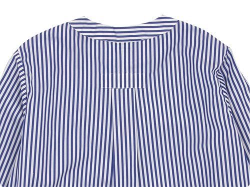 Charpentier de Vaisseau Sally Henry Neck Shirts NAVY STRIPE