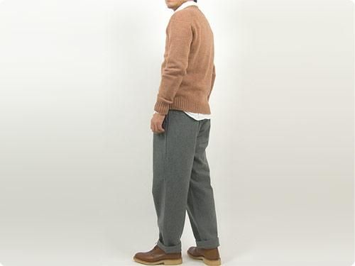 Charpentier de Vaisseau Karl Shetland Crew Neck Knit DARK PINK