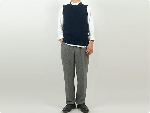 Charpentier de Vaisseau Kurson 3G Crew Neck Knit Vest NAVY