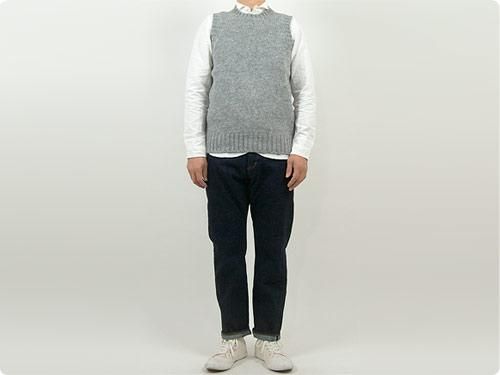 Charpentier de Vaisseau Kurson 3G Crew Neck Knit Vest GRAY