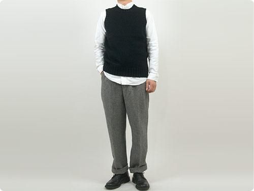 Charpentier de Vaisseau Kurson 3G Crew Neck Knit Vest BLACK