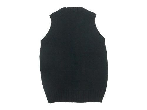 Charpentier de Vaisseau Kurson 3G Crew Neck Knit Vest BLACK