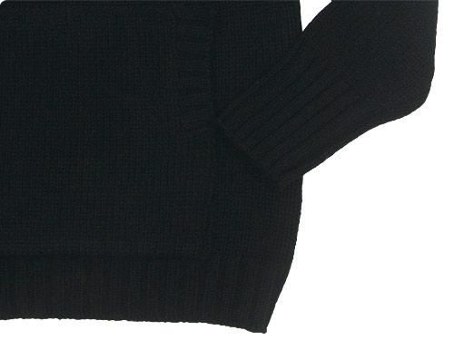 Charpentier de Vaisseau Kurt 3G Horizontal Neck Knit BLACK