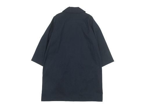 Atelier d'antan Carraʥ Round Collar Coat Cotton NAVY