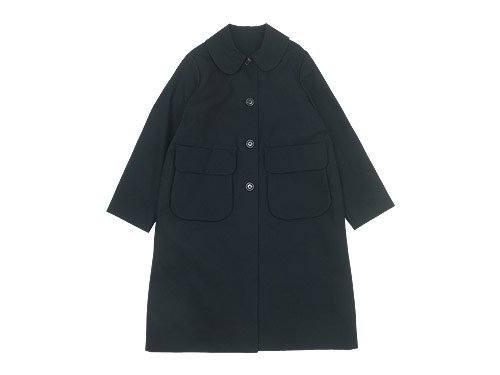 Atelier d'antan Carra（カルラ） Round Collar Coat Cotton BLACK