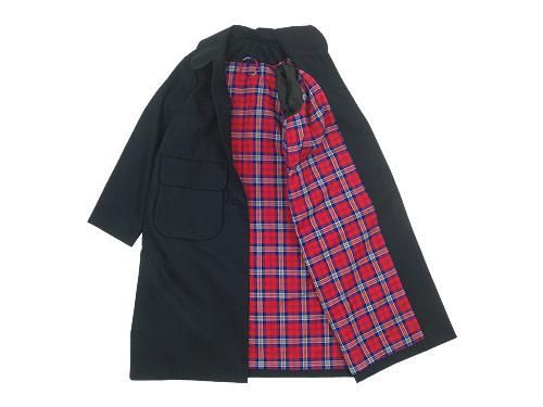 Atelier d'antan Carraʥ Round Collar Coat Cotton BLACK