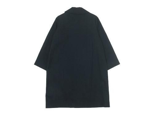 Atelier d'antan Carraʥ Round Collar Coat Cotton BLACK