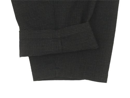 Atelier d'antan Salvadorʥɡ tack pants Cotton BROWN x BLACK CHECK