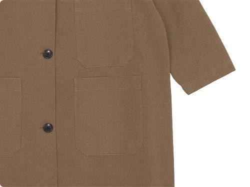 Atelier d'antan Godardʥ Cotton Coat KHAKI