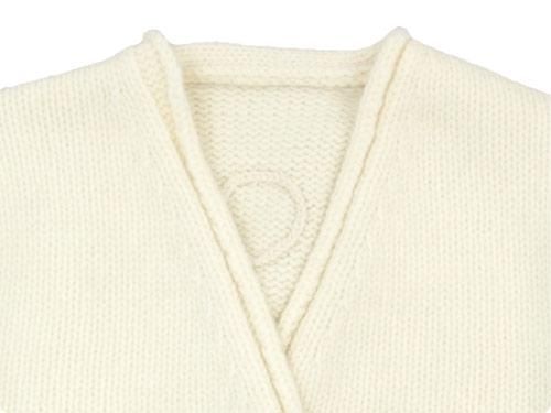 Atelier d'antan Degasʥɥ Wool Cashmere Knit Cardigan WHITE