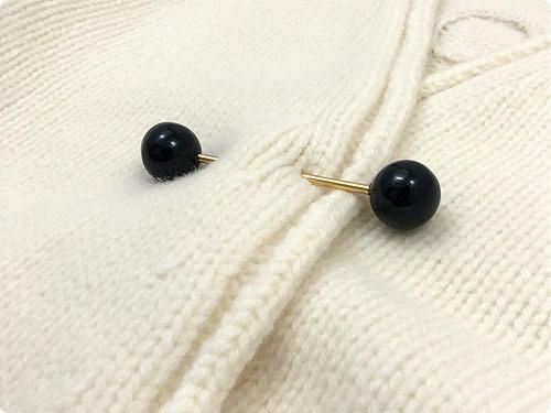 Atelier d'antan Degasʥɥ Wool Cashmere Knit Cardigan WHITE