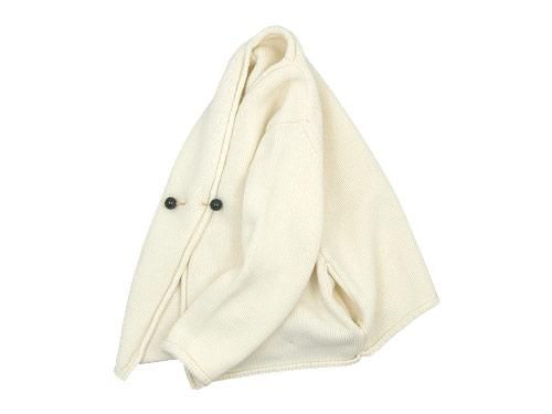 Atelier d'antan Degasʥɥ Wool Cashmere Knit Cardigan WHITE