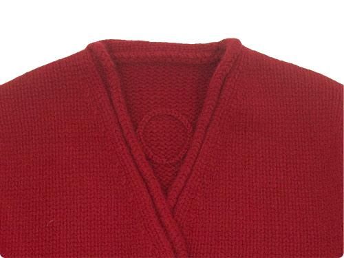 Atelier d'antan Degasʥɥ Wool Cashmere Knit Cardigan RED