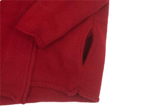 Atelier d'antan Degasʥɥ Wool Cashmere Knit Cardigan RED
