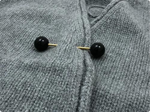 Atelier d'antan Degasʥɥ Wool Cashmere Knit Cardigan GRAY
